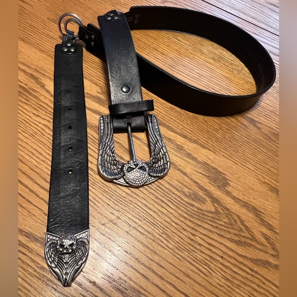 Harley-Davidson Accessories - Harley-Davidson® Willie G. Genuine Cowhide Women’s Bling Belt- Large 💀